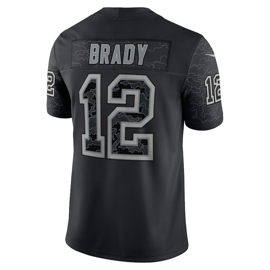 Tom Brady Black Tampa Bay Buccaneers RFLCTV Limited Jersey | Football Shirts | Sportcify |