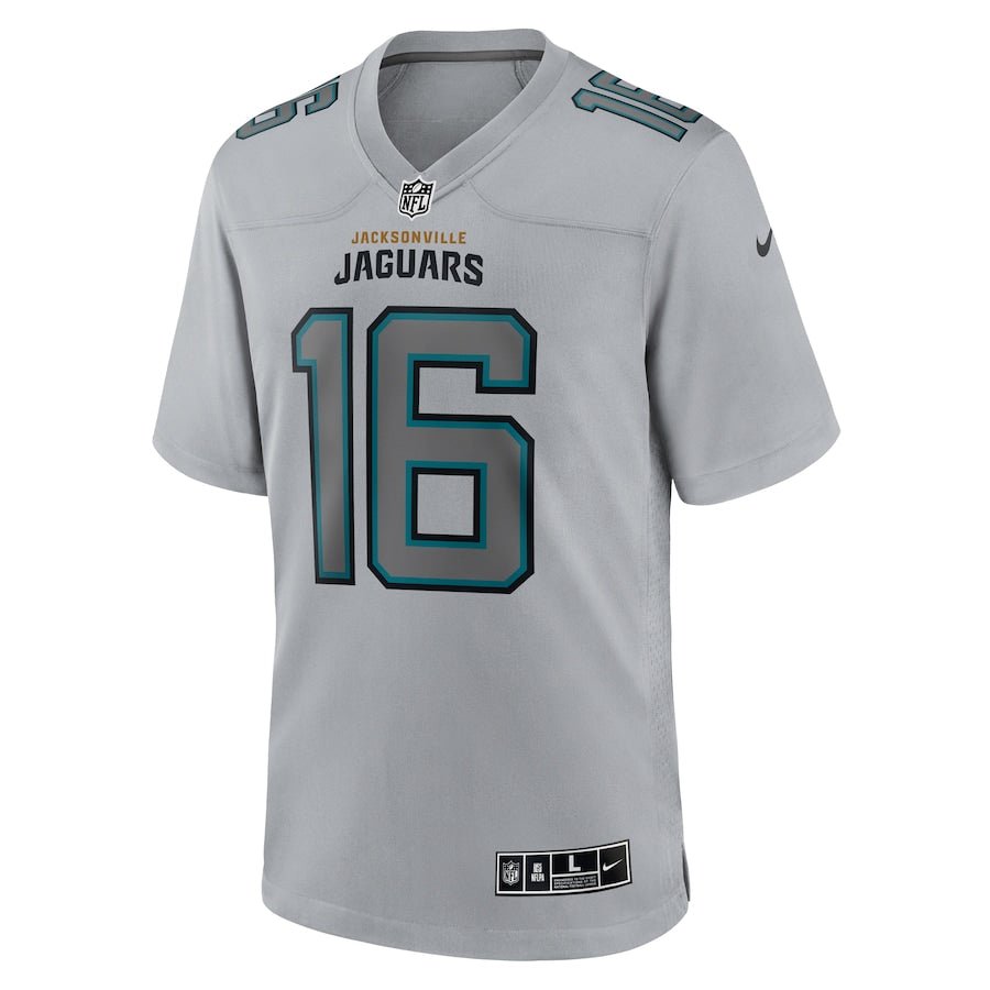 Trevor Lawrence Jacksonville Jaguars Gray Atmosphere Fashion Game Jersey | American Football Shirts | Sportcify |