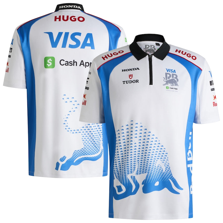 VCARB Hugo 2025 Team Polo - White
