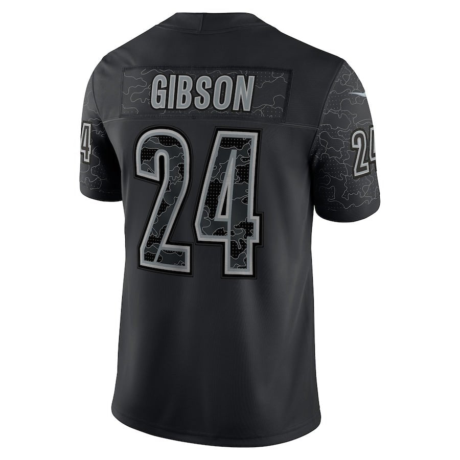Washington Commanders Antonio Gibson Black RFLCTV Limited Jersey | American Football Shirts | Sportcify |