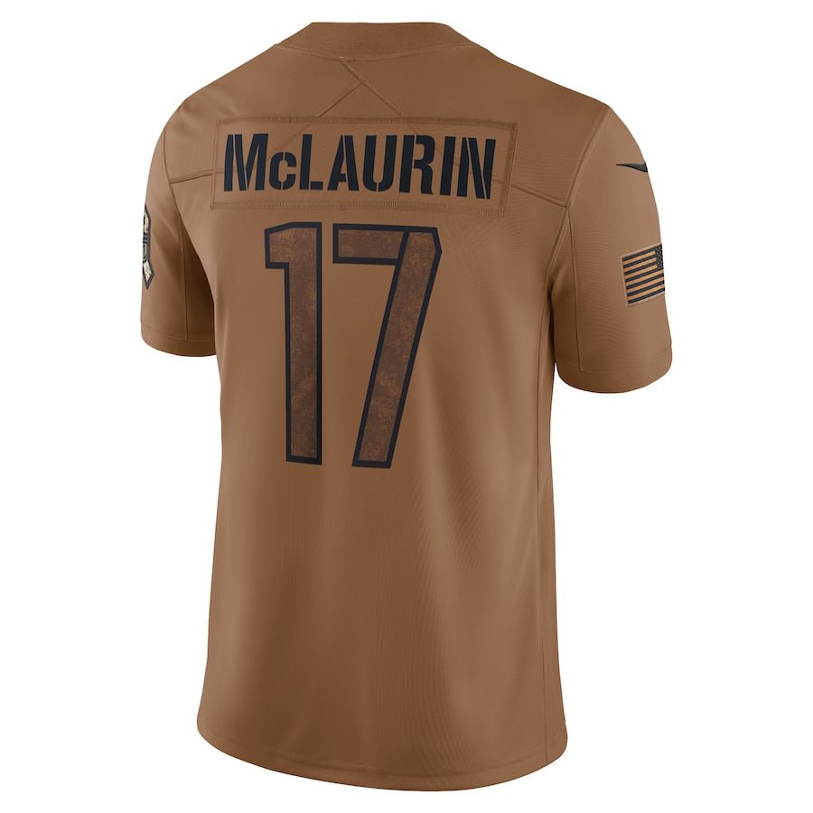 Washington Commanders Terry McLaurin Brown 2023 Salute To Service Limited Jersey | American Football Shirts | Sportcify |