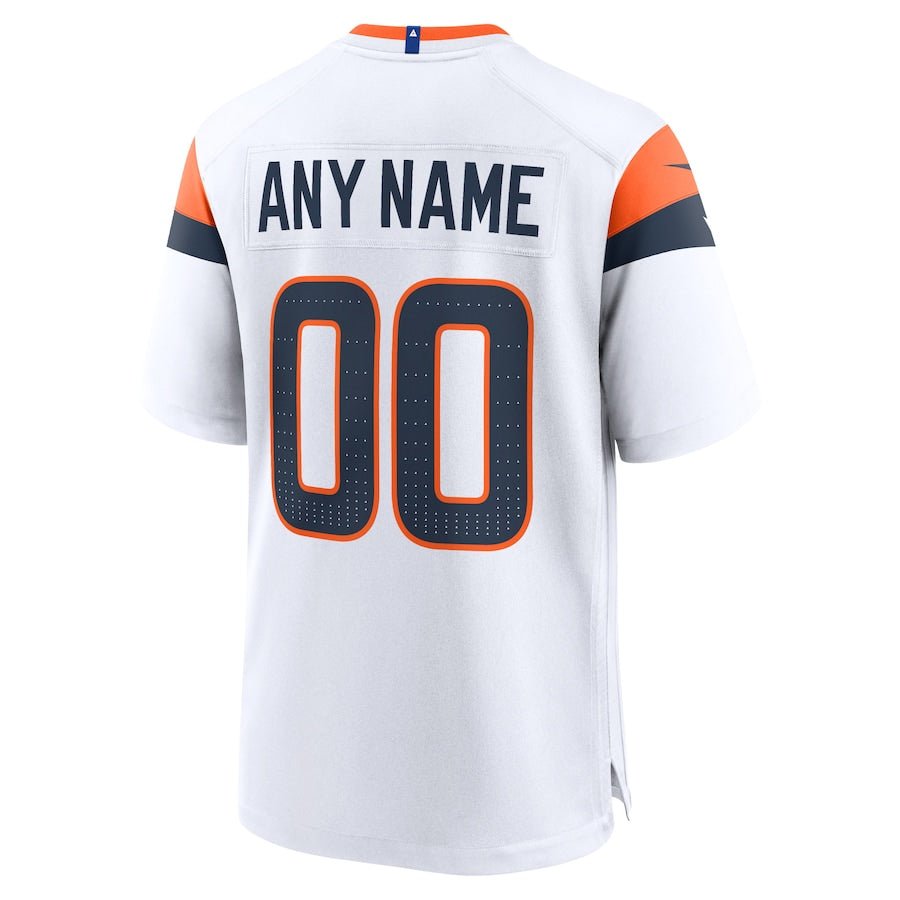 White Denver Broncos Mile High Collection Custom Game Jersey | American Football Jersey | Sportcify |