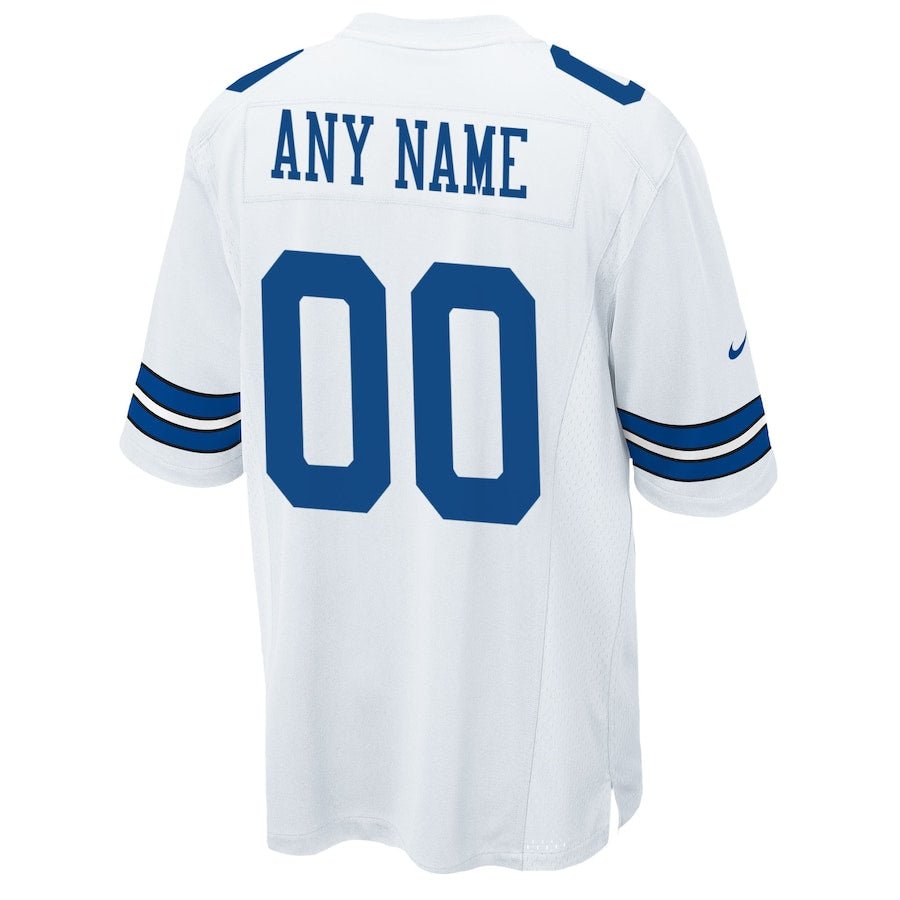 White Dallas Cowboys Custom Game Jersey | American Football Jersey | Sportcify |