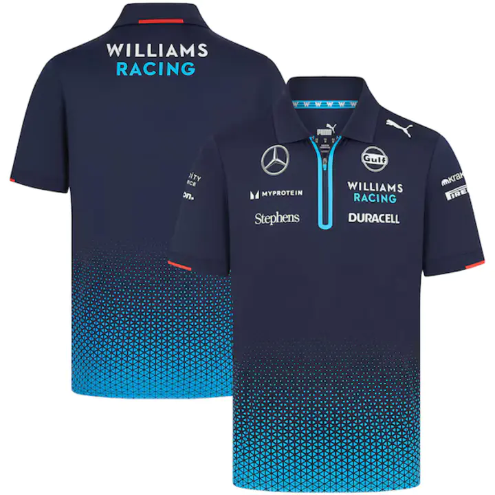 Williams Racing Mens Team Polo Navy