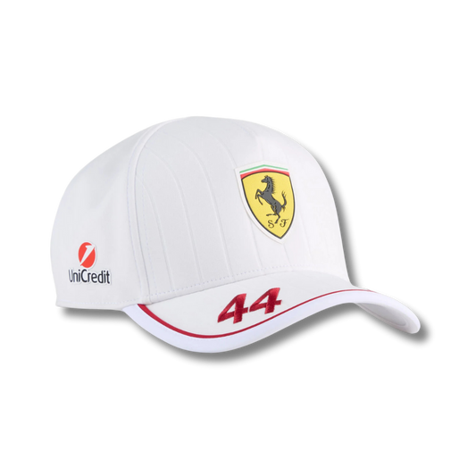 Scuderia Ferrari 2025 Team Lewis Hamilton Cap - White