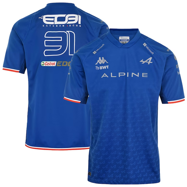 2022 ESTEBAN OCON ALPINE FORMULA 1 SHIRT - Sportcify High Quality American Football Jerseys | NFL Jerseys