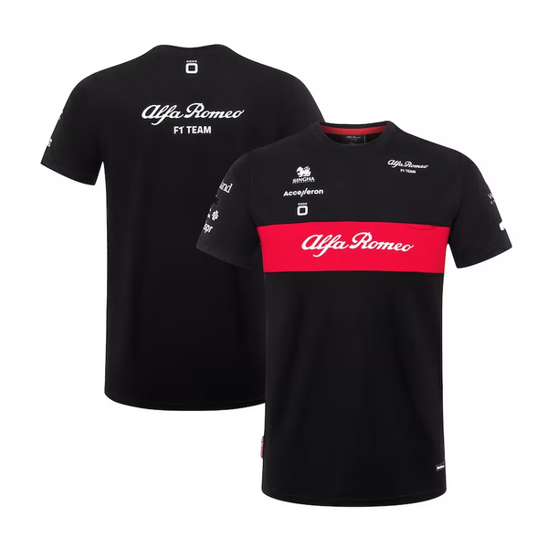 2023 BLACK ALFA ROMEO TEAM FORMULA 1 SHIRT - Sportcify High Quality American Football Jerseys | NFL Jerseys