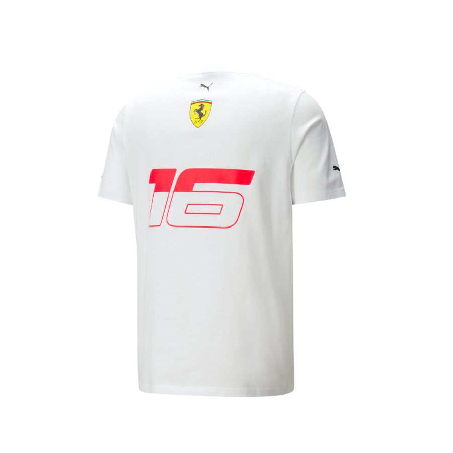 2023 FERRARI F1 Puma Charles Leclerc men’s T-shirt – White