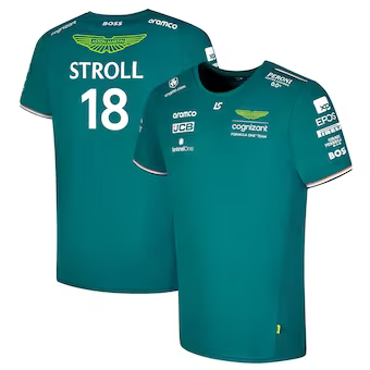 2023 LANCE STROLL ASTON MARTIN FORMULA 1 SHIRT - Sportcify High Quality American Football Jerseys | NFL Jerseys