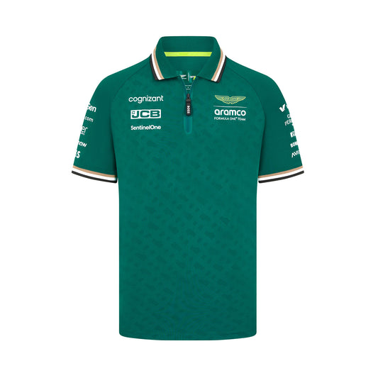 2024 Aston Martin Aramco F1 Team Polo - Sportcify High Quality American Football Jerseys | NFL Jerseys