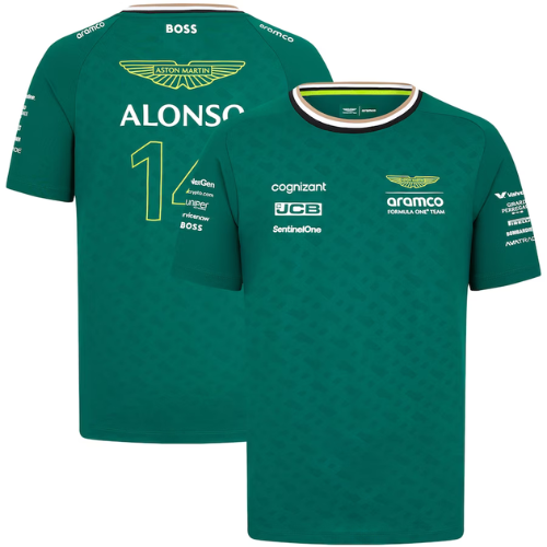 2024 FERNANDO ALONSO ASTON MARTIN FORMULA 1 SHIRT - Sportcify High Quality American Football Jerseys | NFL Jerseys