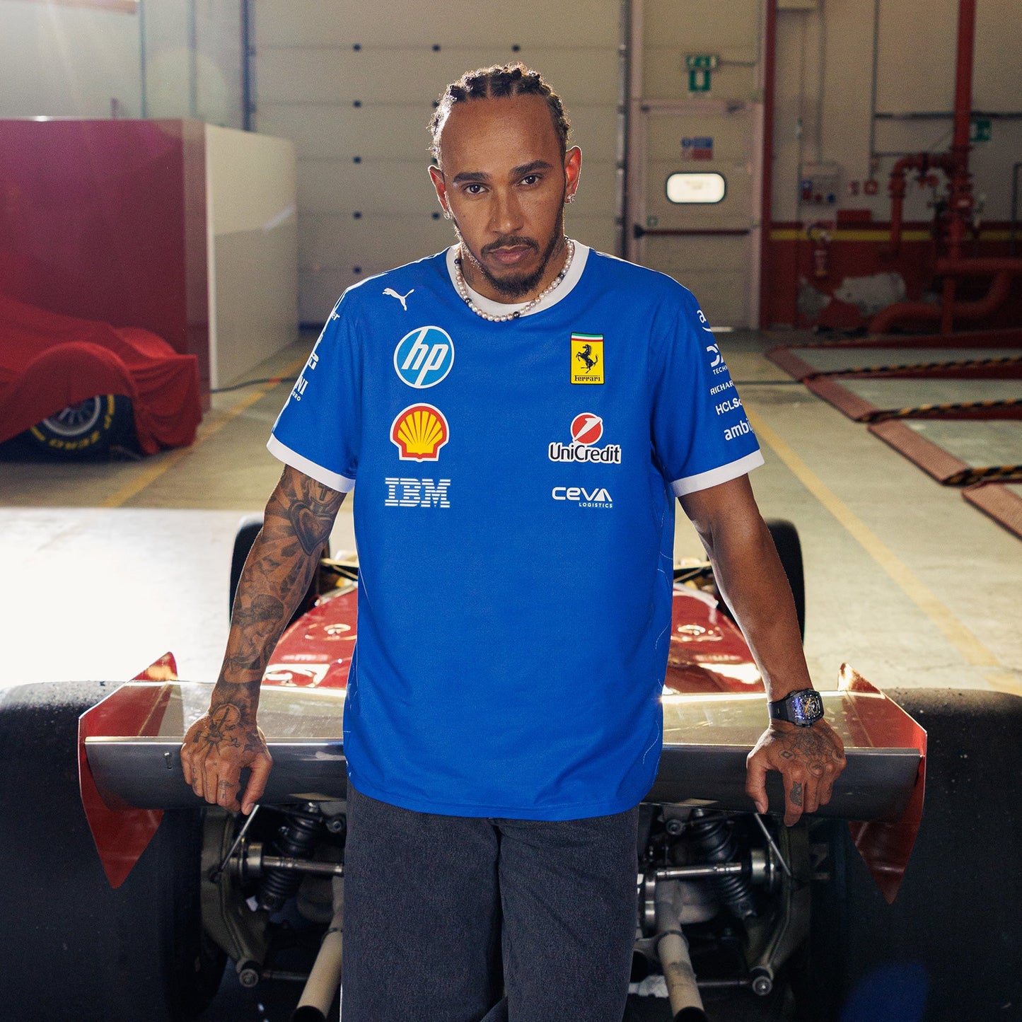Ferrari 2025 Team Special Edition Monza T-Shirt - Blue