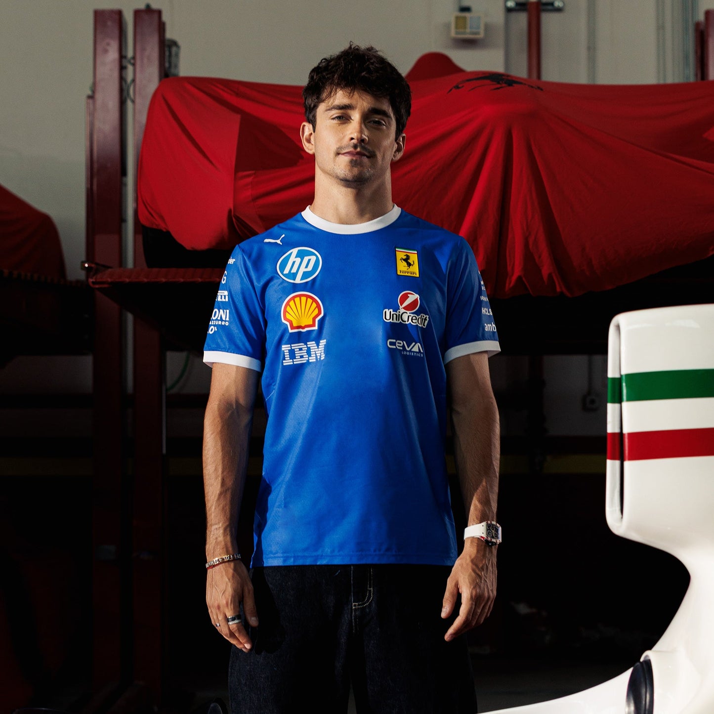 Ferrari 2025 Team Special Edition Monza T-Shirt - Blue