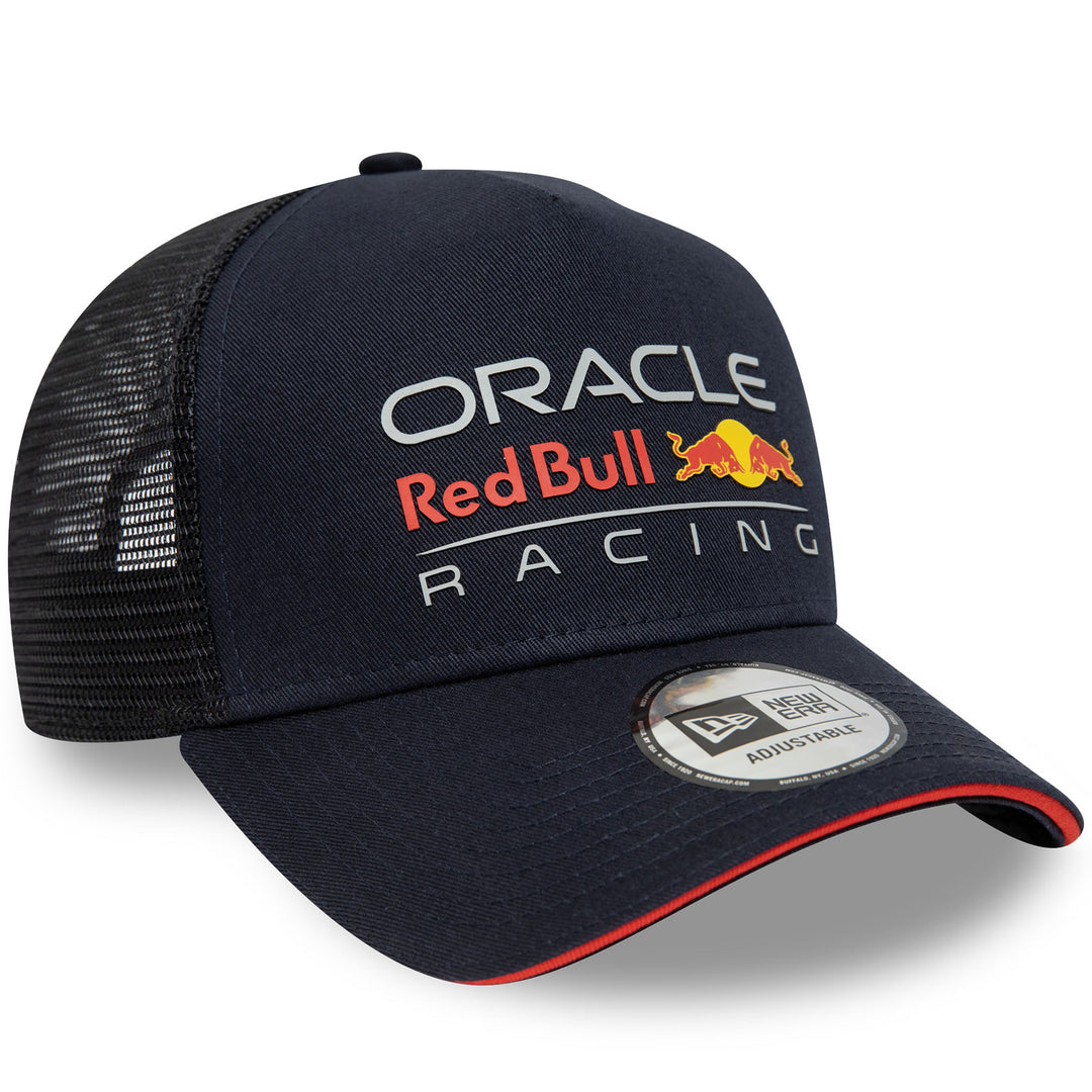 New Era Red Bull Racing Essentials Snapback A-Frame Trucker Cap - Blue