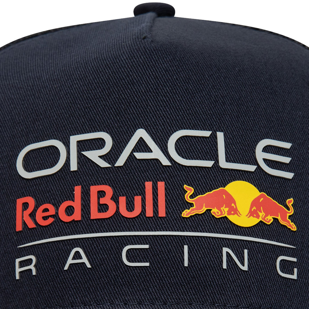 New Era Red Bull Racing Essentials Snapback A-Frame Trucker Cap - Blue