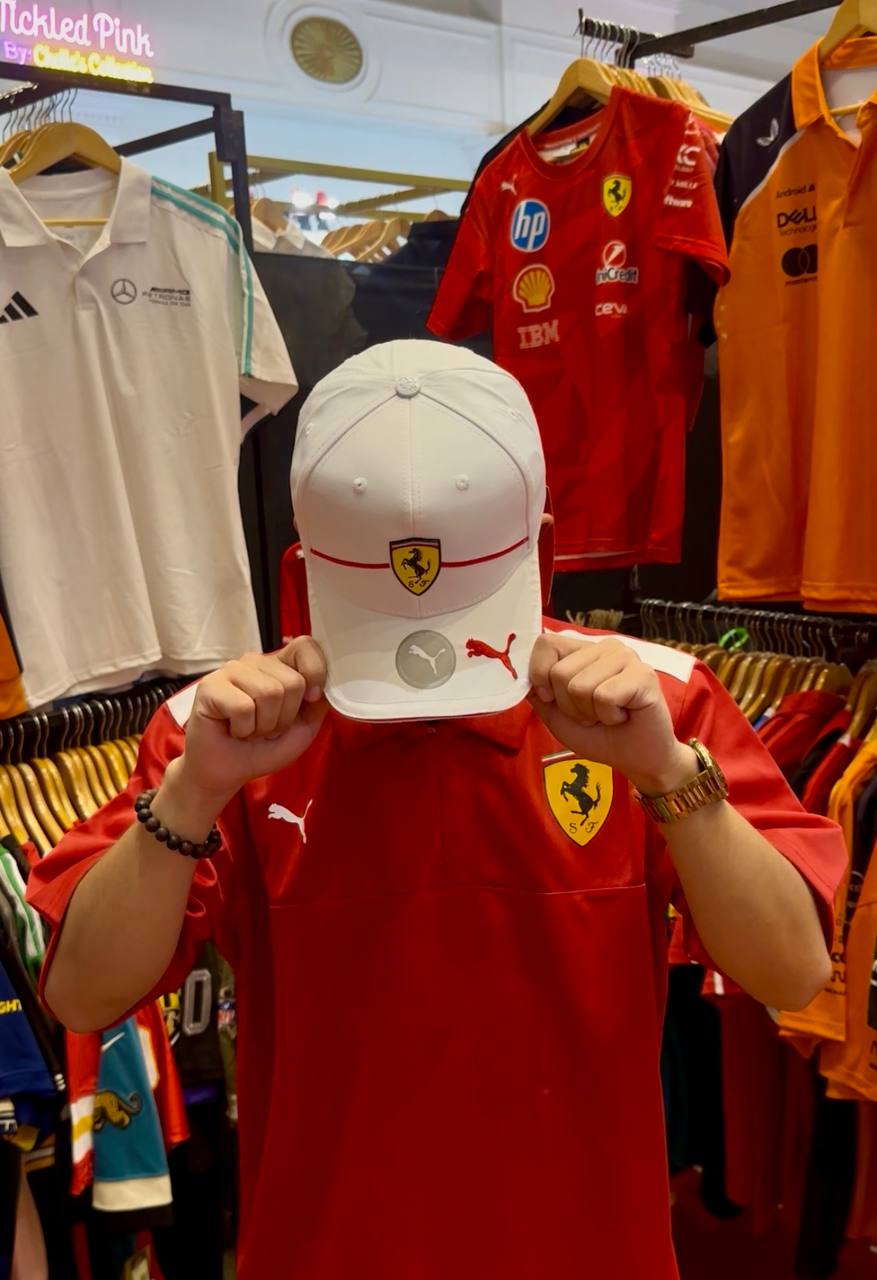 Ferrari Race Baseball Cap White | Racing Shirt | Sportcify |