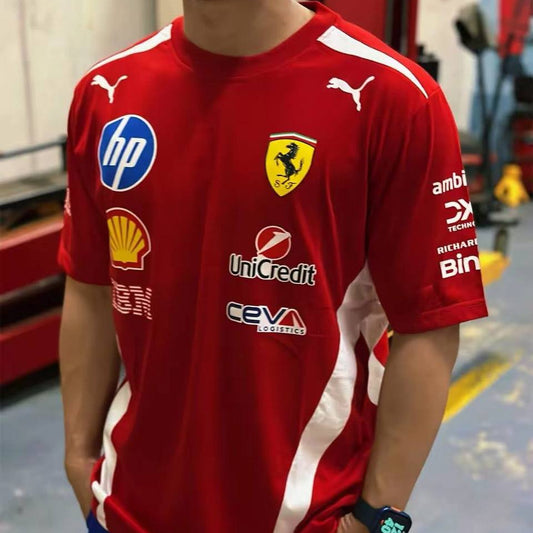 Ferrari 2026 Drivers T-Shirt - Red (Cotton Version) | Racing Shirt | Sportcify |