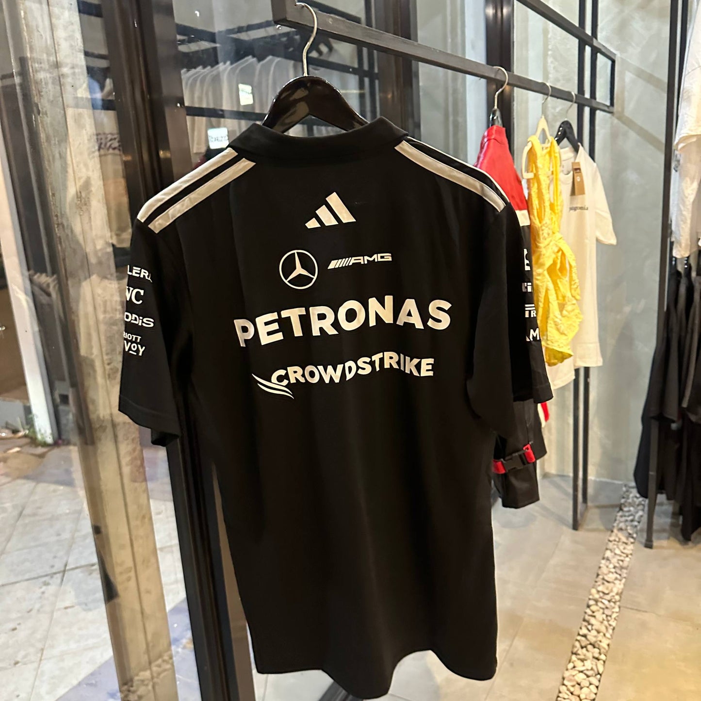 Mercedes F1 Team Polo 2026 - Black | Formula One Polo Shirt | Sportcify |