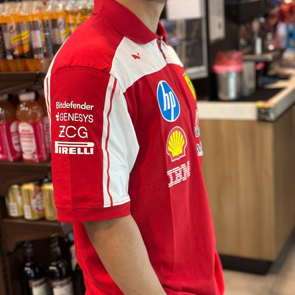 Ferrari 2026 Team Polo - Red (Cotton Version) | Formula One Polo Shirt | Sportcify |