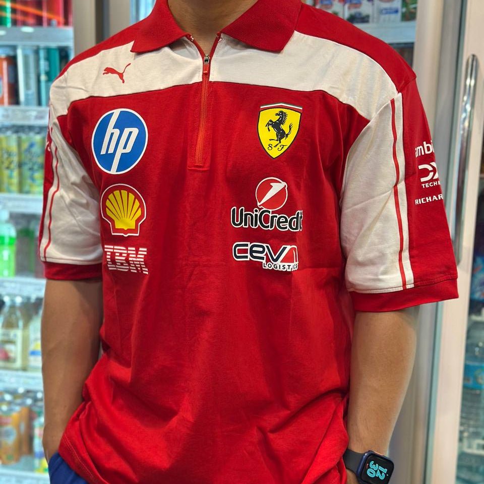 Ferrari 2026 Team Polo - Red (Cotton Version) | Formula One Polo Shirt | Sportcify |