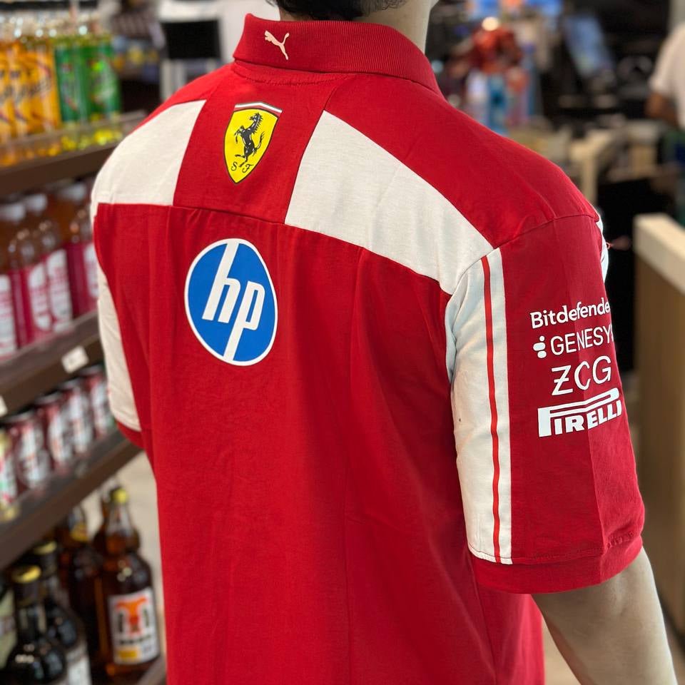 Ferrari 2026 Team Polo - Red (Cotton Version) | Formula One Polo Shirt | Sportcify |