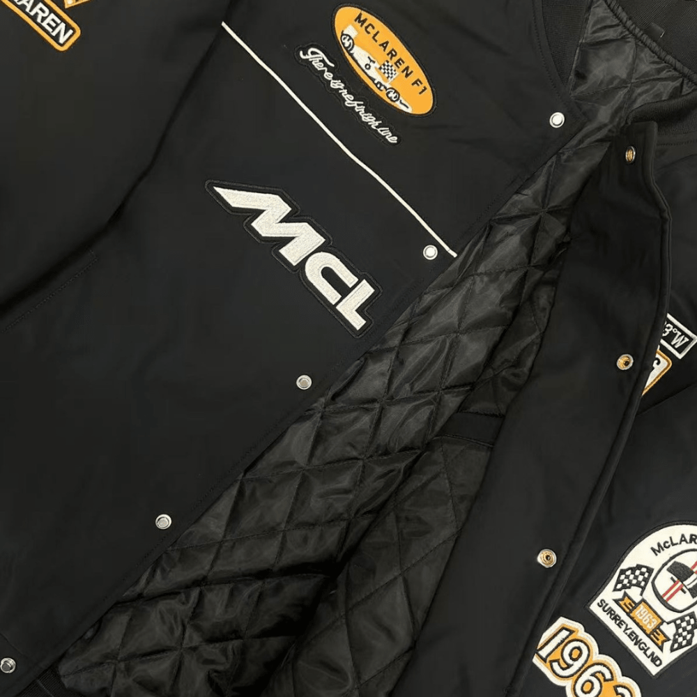 McLaren F1 Classic Black Jacket | Racing Jacket | Sportcify |