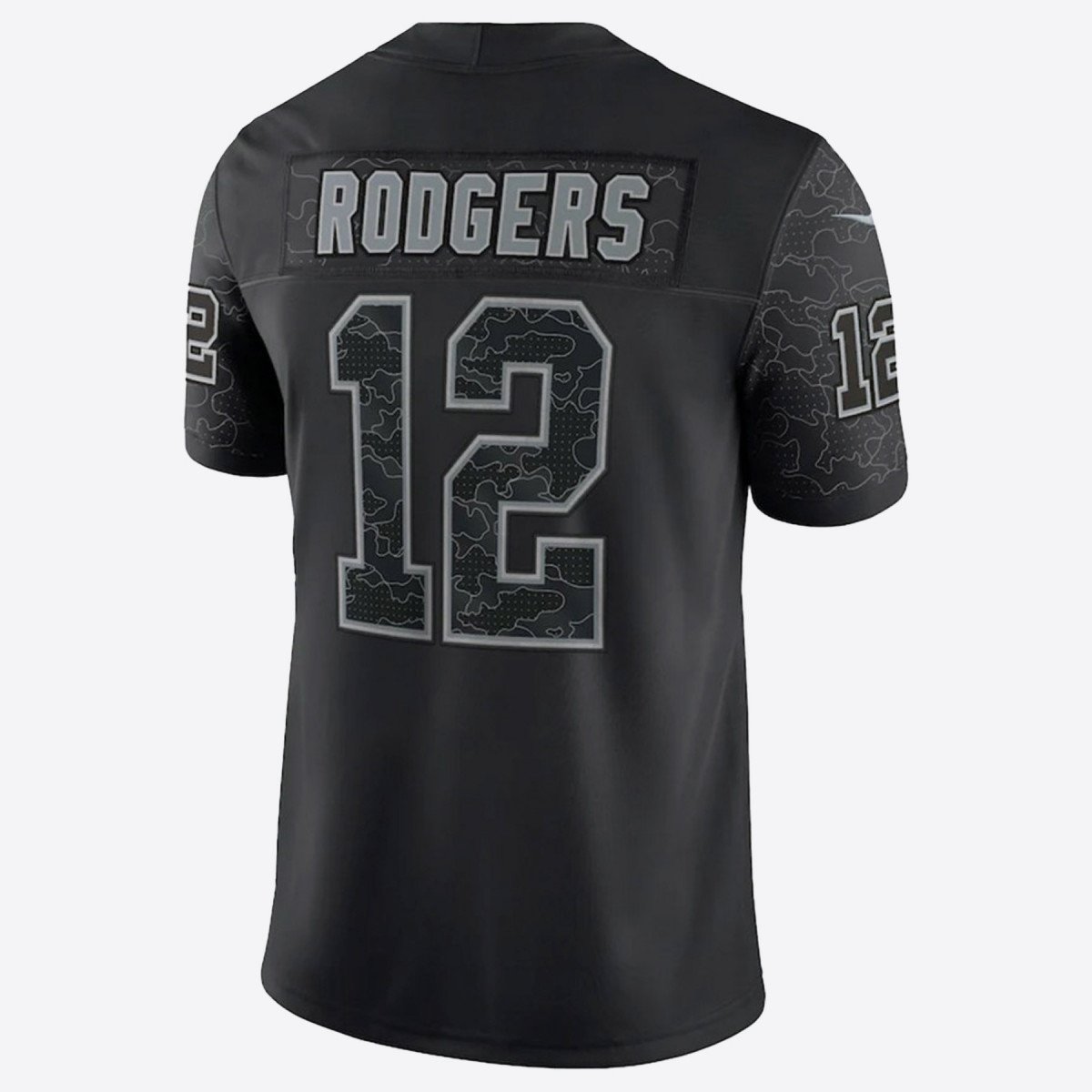Aaron Rodgers Green Bay Packers Reflective Jersey Black - Sportcify High Quality American Football Jerseys | NFL Jerseys