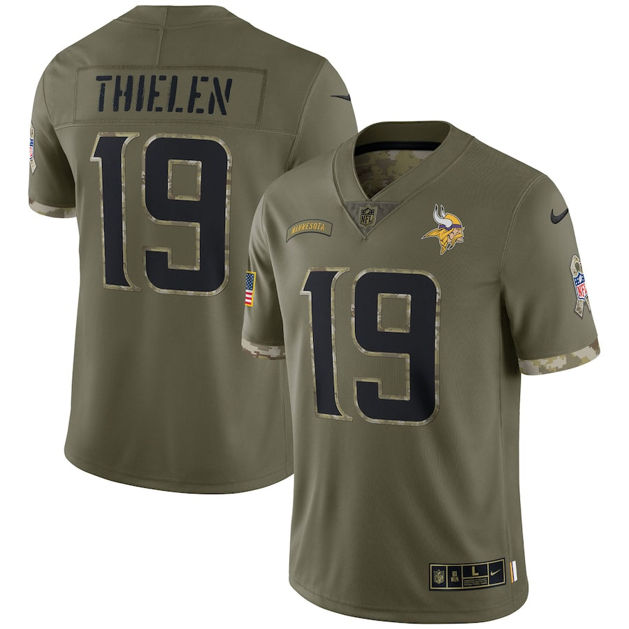 Adam Thielen Olive Minnesota Vikings 2022 Salute To Service Limited Jersey - Sportcify High Quality American Football Jerseys | NFL Jerseys