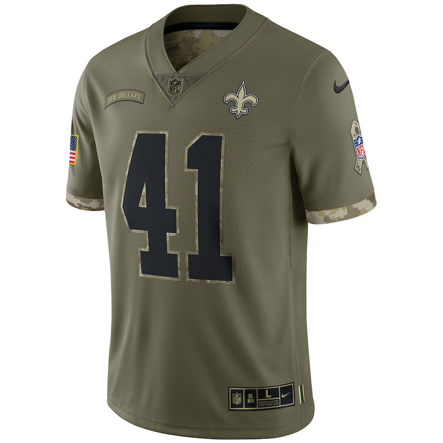 Alvin Kamara Olive New Orleans Saints 2022 Salute To Service Limited Jersey - Sportcify High Quality American Football Jerseys | NFL Jerseys