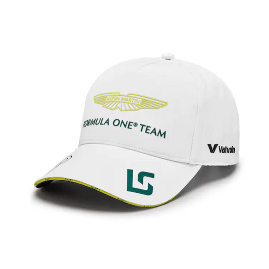 Aston Martin Aramco F1 2024 Lance Stroll Team Cap - White