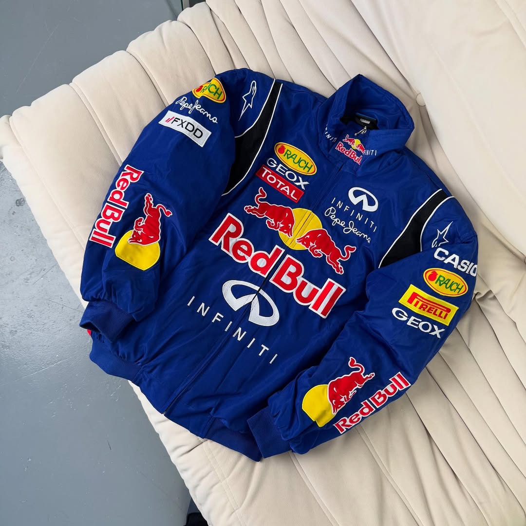Red Bull Vintage Racing Jacket - Blue