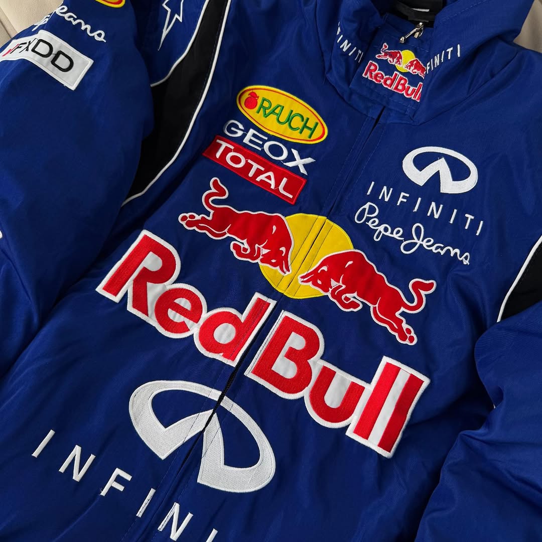 Red Bull Vintage Racing Jacket - Blue