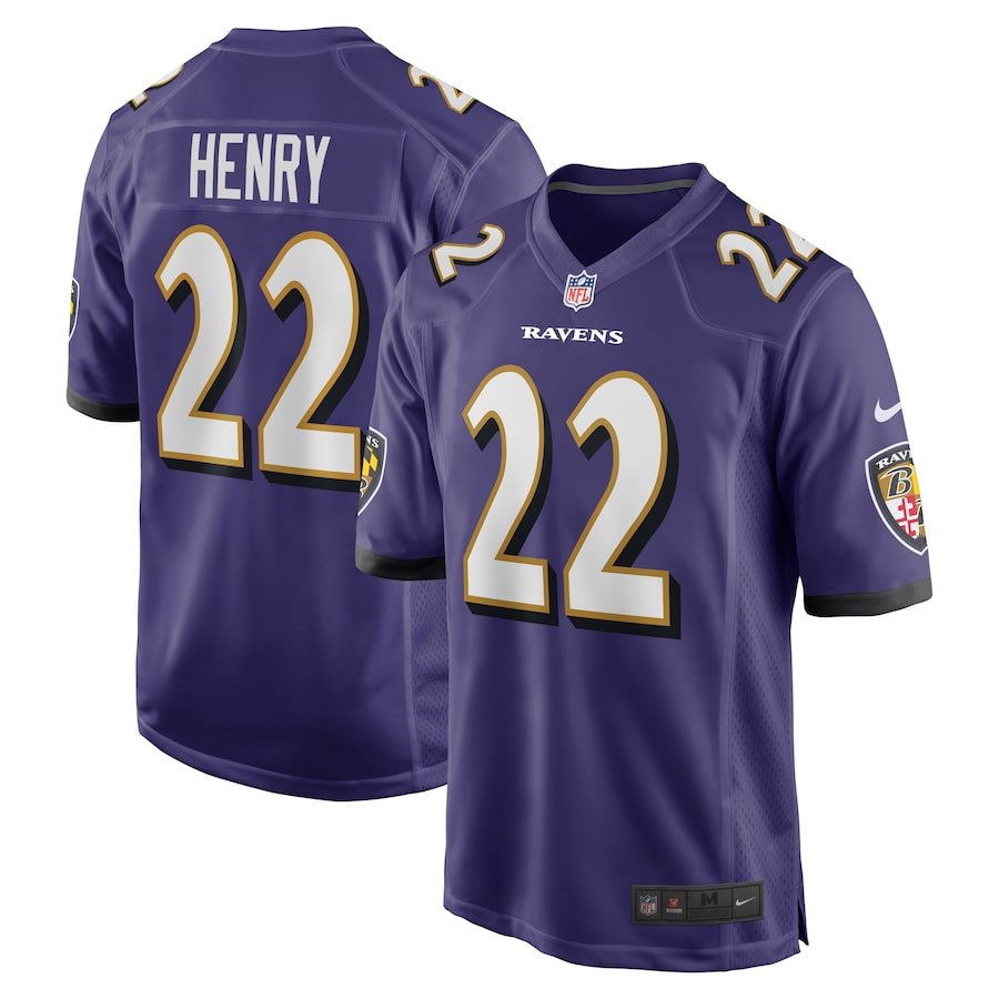 Baltimore Ravens Derrick Henry Purple Game Player Jersey - Sportcify High Quality American Football Jerseys | NFL Jerseys