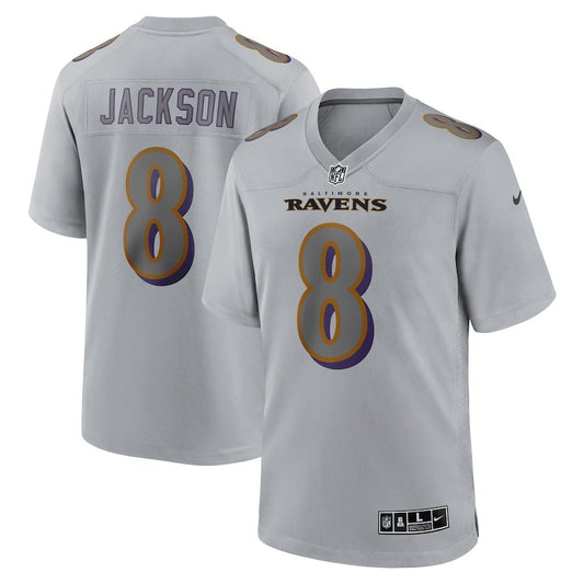 Baltimore Ravens Lamar Jackson  Gray Atmosphere Fashion Game Jersey - Sportcify High Quality American Football Jerseys | NFL Jerseys