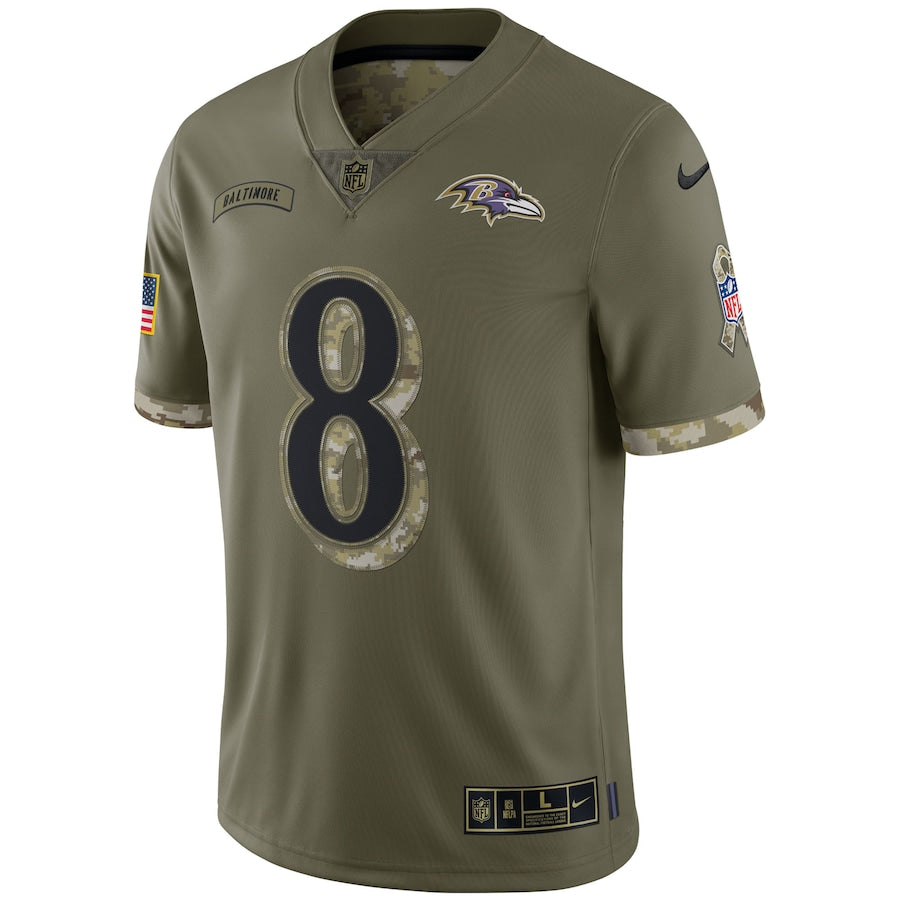 Baltimore Ravens Olive 2022 Salute To Service Limited Jersey - Sportcify High Quality American Football Jerseys | NFL Jerseys