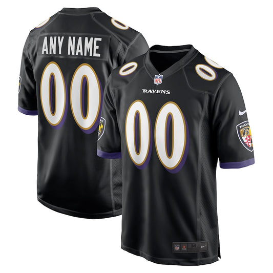 Black Baltimore Ravens Alternate Custom Game Jersey - Sportcify High Quality American Football Jerseys | NFL Jerseys