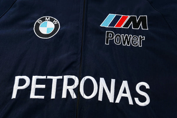 Blue BMW Vintage Racing Jacket - Sportcify High Quality American Football Jerseys | NFL Jerseys