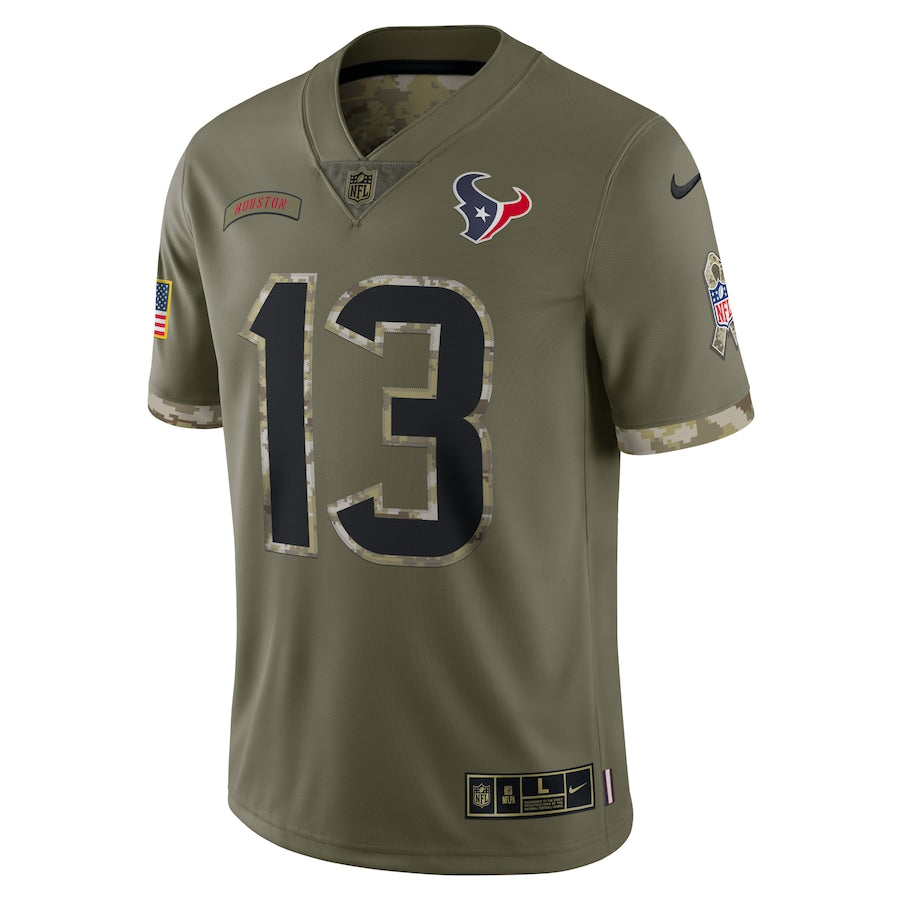 Brandin Cooks Olive Houston Texans 2022 Salute To Service Limited Jersey - Sportcify High Quality American Football Jerseys | NFL Jerseys