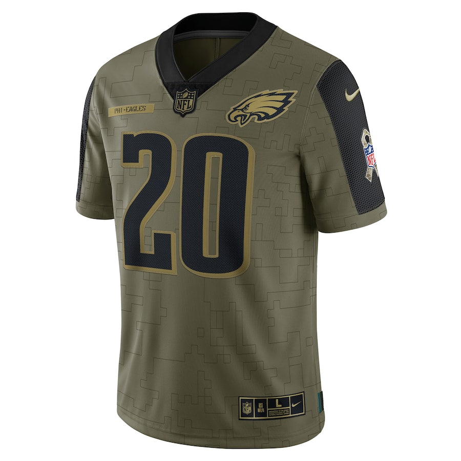 Brian Dawkins Olive Philadelphia Eagles 2021 Salute To Service Retired Player Limited Jersey