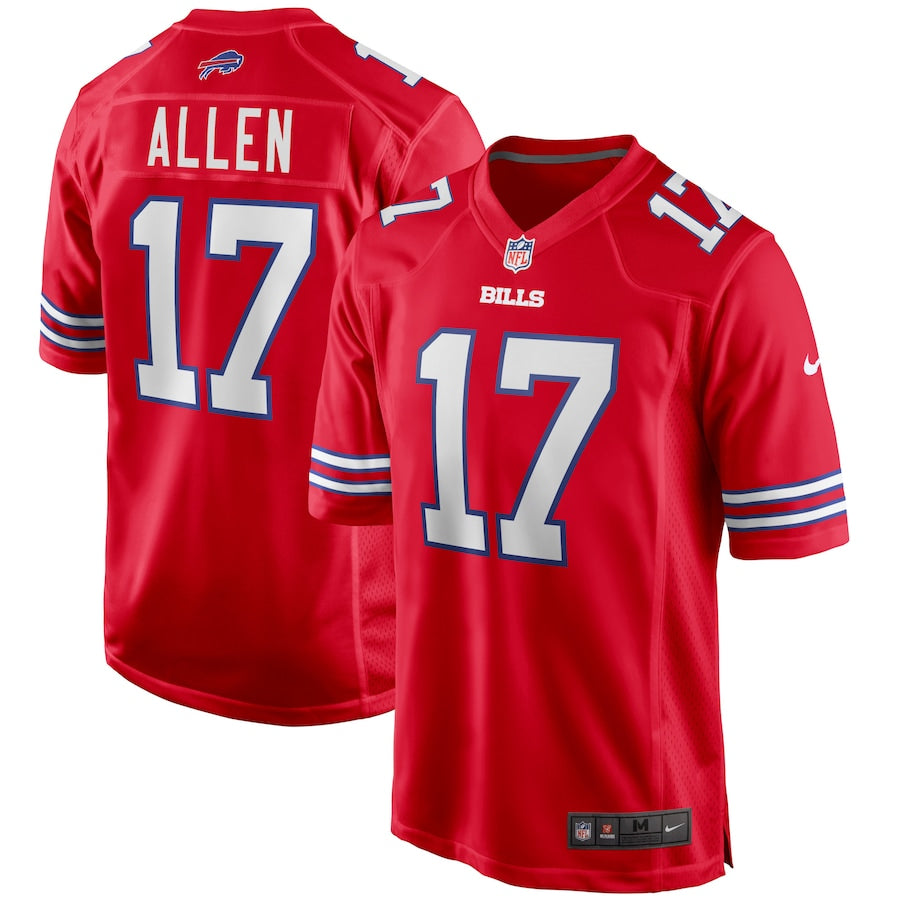 Buffalo Bills Josh Allen Red Alternate Game Player Jersey - Sportcify High Quality American Football Jerseys | NFL Jerseys