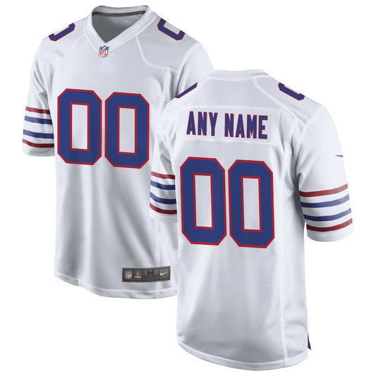 Buffalo Bills Nike Alternate Custom Game Jersey - White - Sportcify High Quality American Football Jerseys | NFL Jerseys