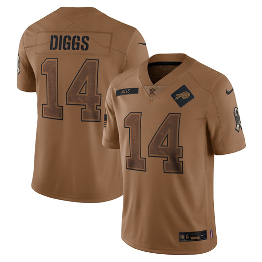 Buffalo Bills Stefon Diggs Brown 2023 Salute To Service Limited Jersey - Sportcify High Quality American Football Jerseys | NFL Jerseys