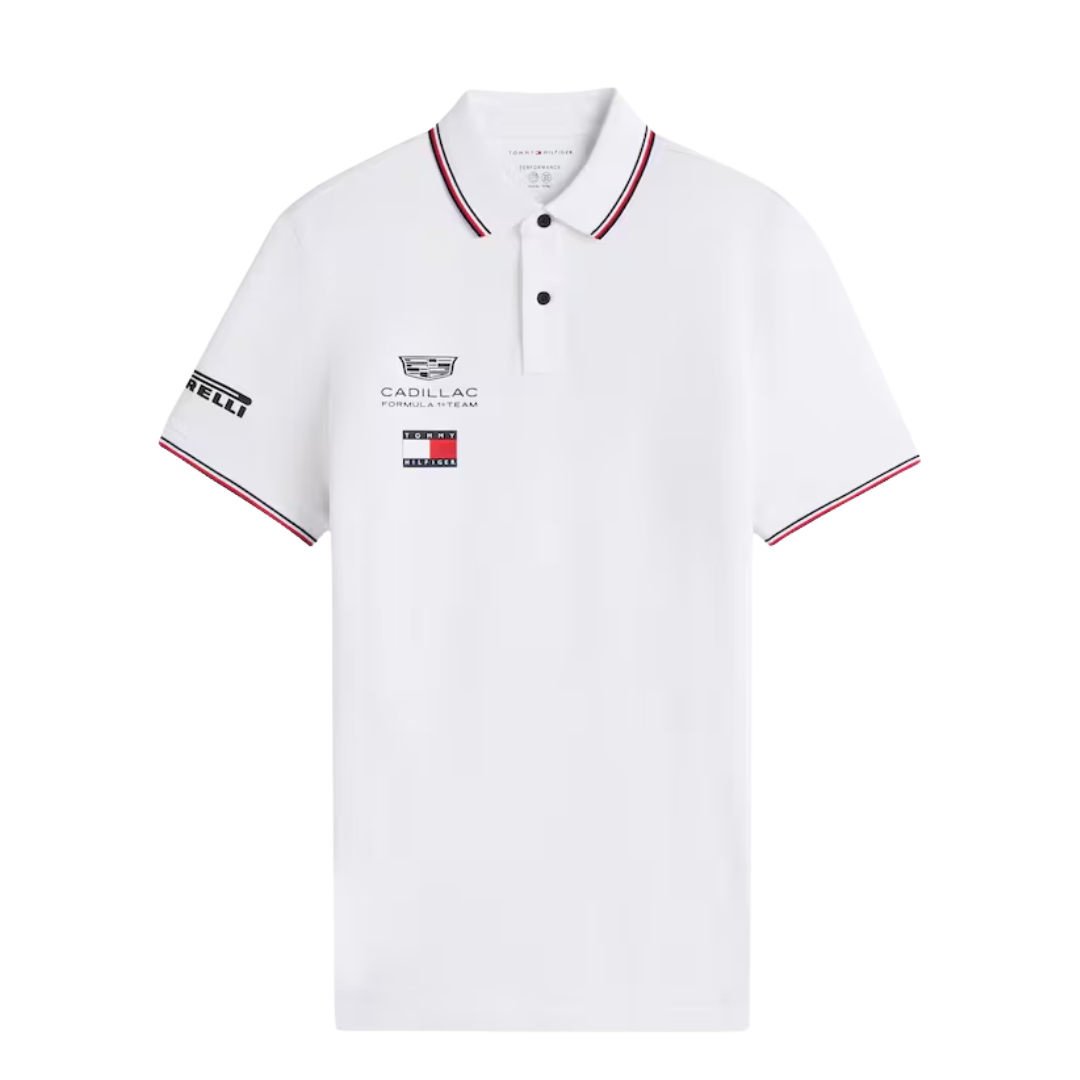 Cadillac 2026 Drivers Polo Shirt - White