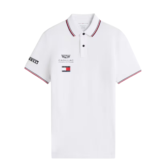 Cadillac 2026 Drivers Polo Shirt - White