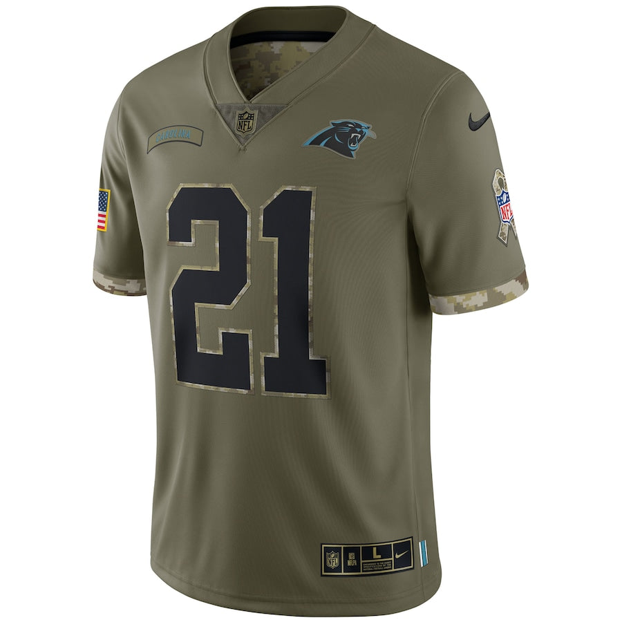 Carolina Panthers Olive 2022 Salute To Service Limited Jersey - Sportcify High Quality American Football Jerseys | NFL Jerseys