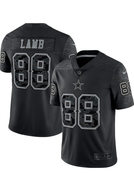 CeeDee Lamb Nike Dallas Cowboys Mens Black REFLECTIVE Limited Football Jersey - Sportcify High Quality American Football Jerseys | NFL Jerseys