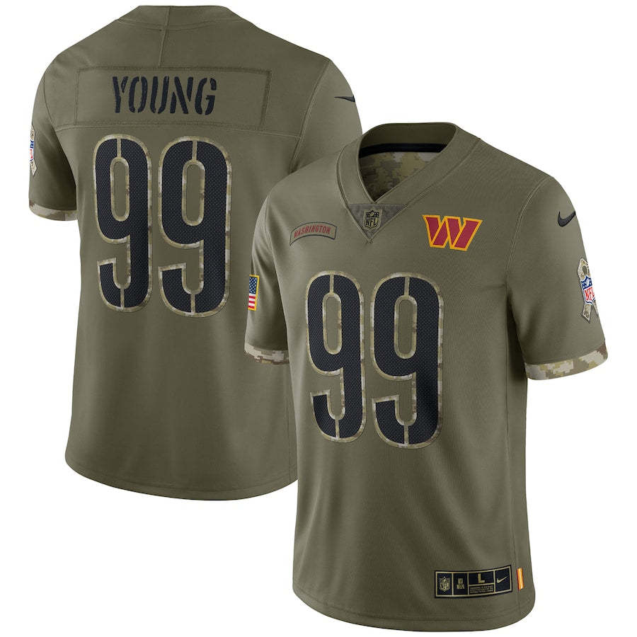 Chase Young Olive Washington Commanders 2022 Salute To Service Limited Jersey - Sportcify High Quality American Football Jerseys | NFL Jerseys