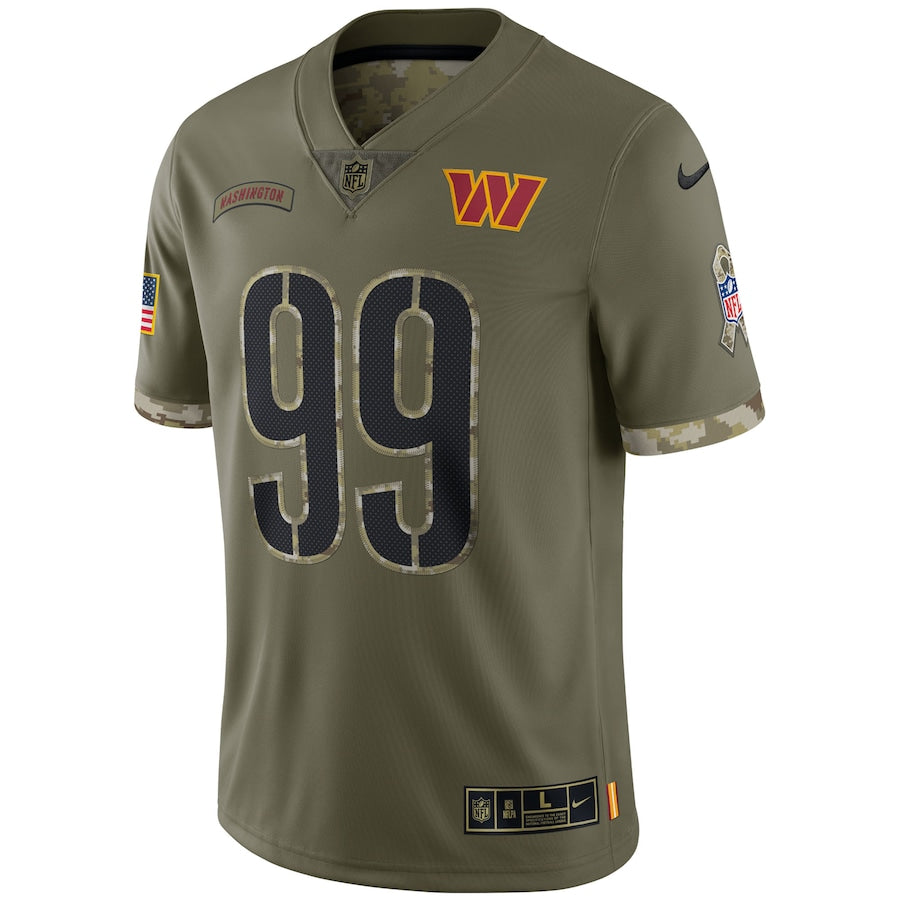 Chase Young Olive Washington Commanders 2022 Salute To Service Limited Jersey - Sportcify High Quality American Football Jerseys | NFL Jerseys