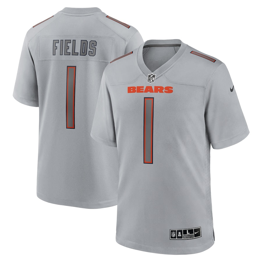 Chicago Bears Justin Fields Gray Atmosphere Fashion Game Jersey - Sportcify High Quality American Football Jerseys | NFL Jerseys