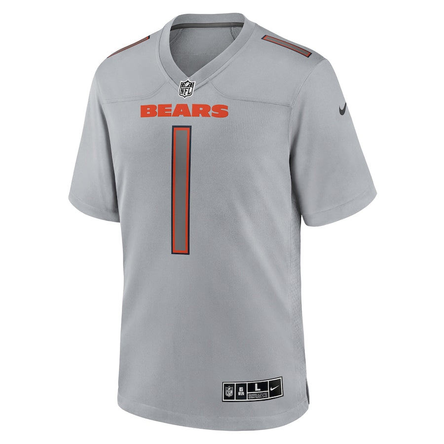 Chicago Bears Justin Fields Gray Atmosphere Fashion Game Jersey - Sportcify High Quality American Football Jerseys | NFL Jerseys